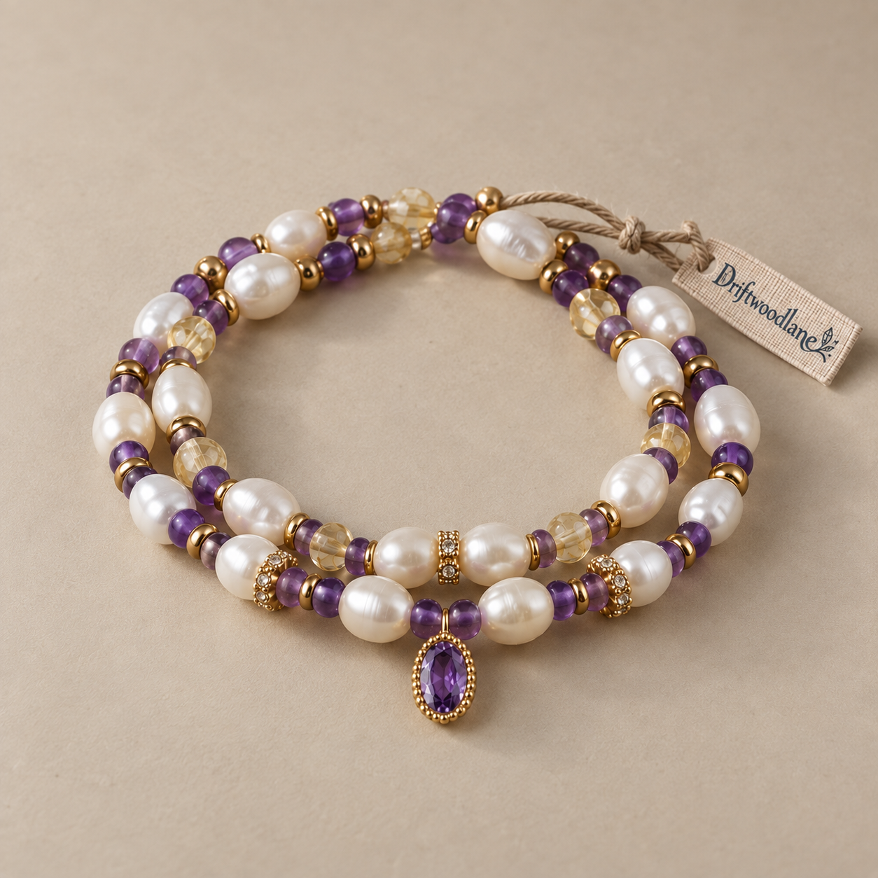 Stronglight Rice-Shaped Freshwater Pearl Bracelet