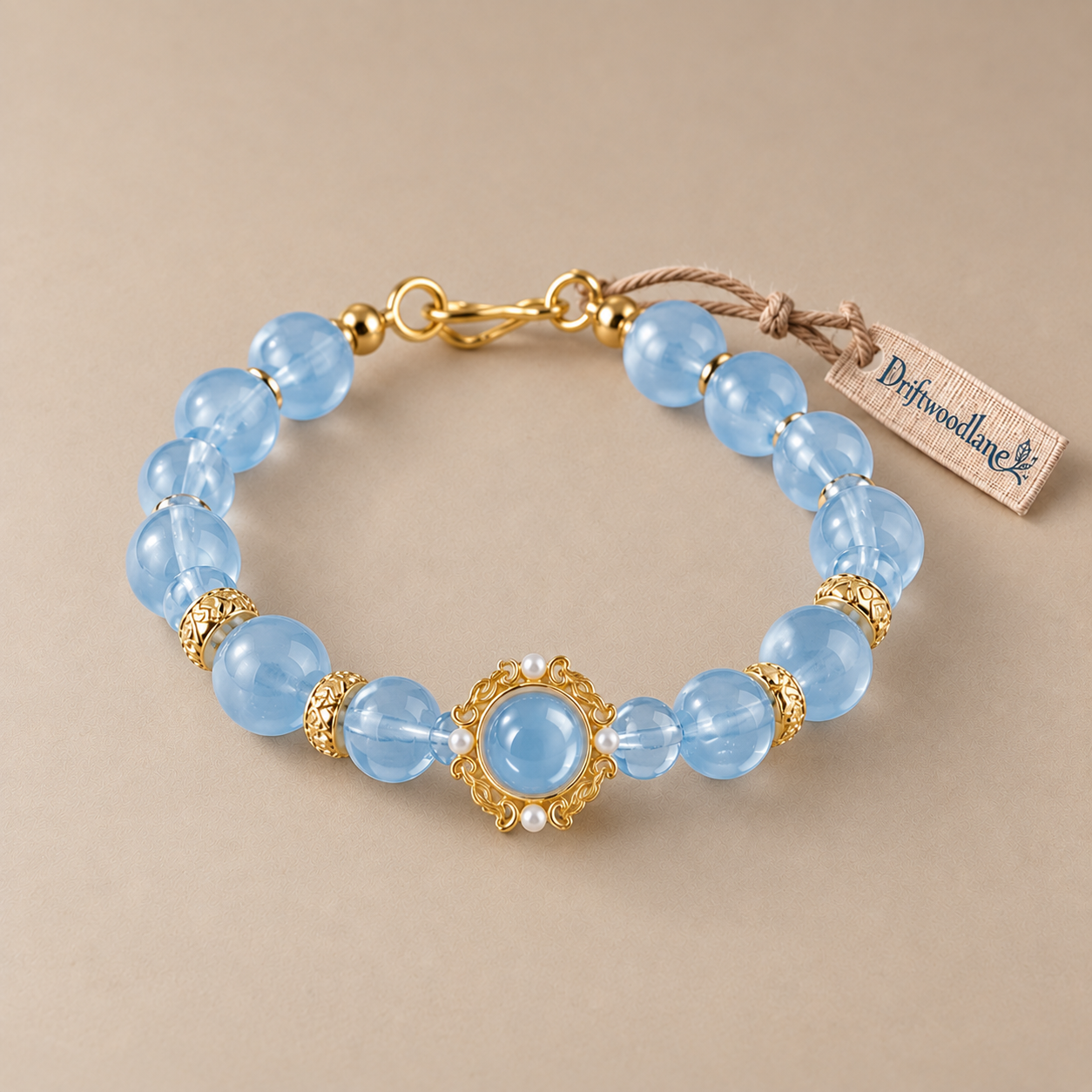 Ice-Clear Aquamarine Heritage Bracelet