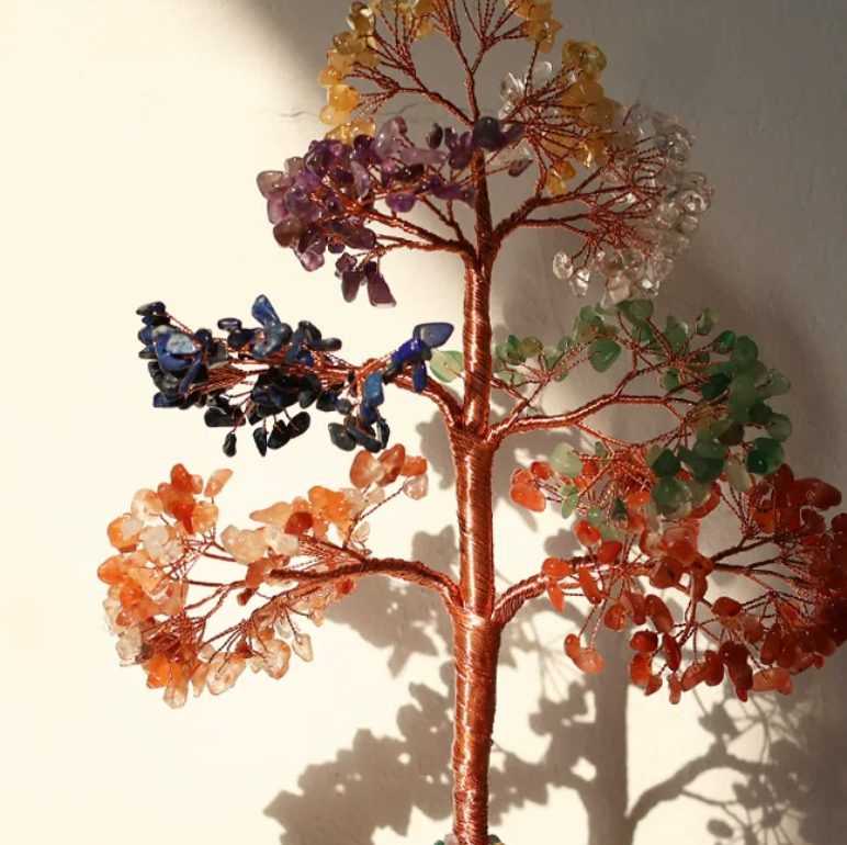 Golden Citrine Jade Prosperity Tree