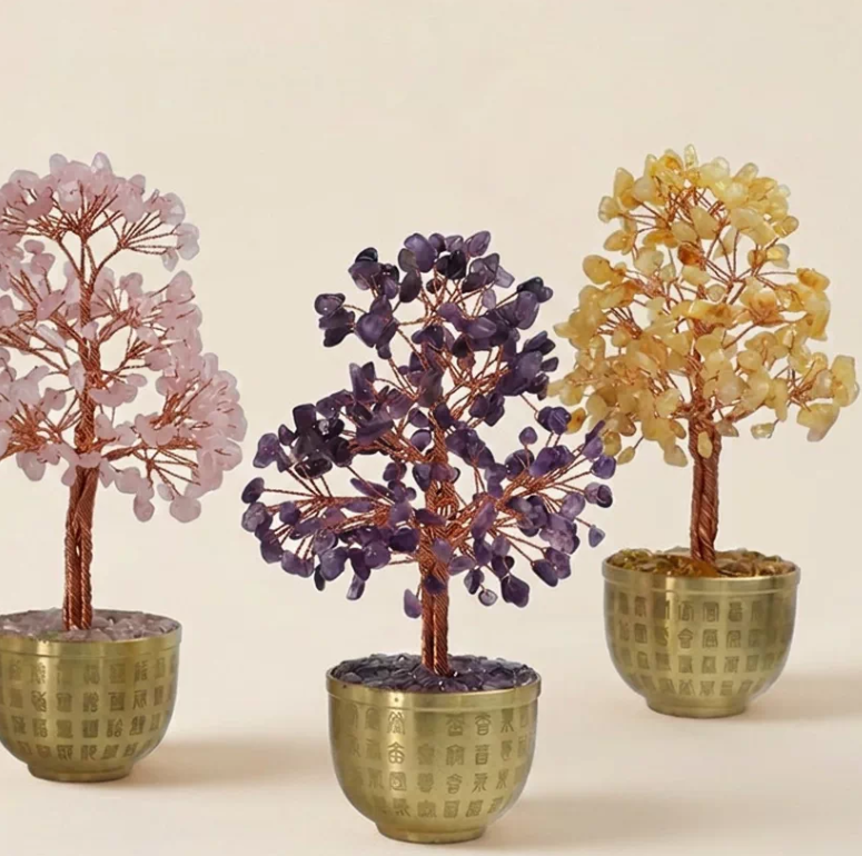 Golden Citrine Fortune Jar Tree