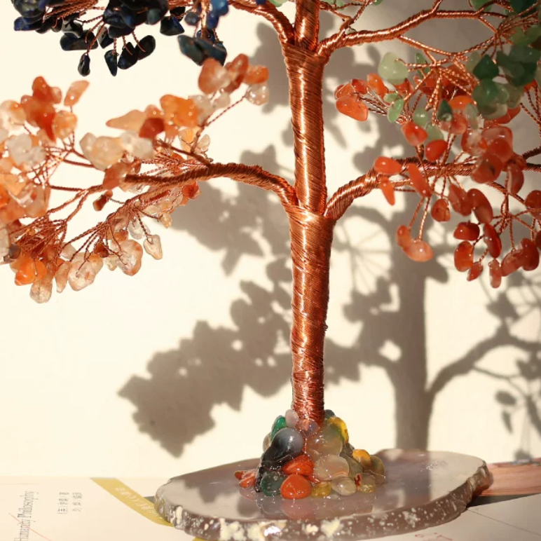 Golden Citrine Jade Prosperity Tree