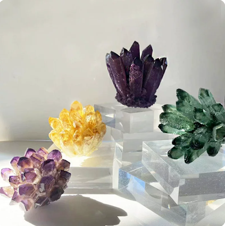 Golden Citrine Crystal Cluster